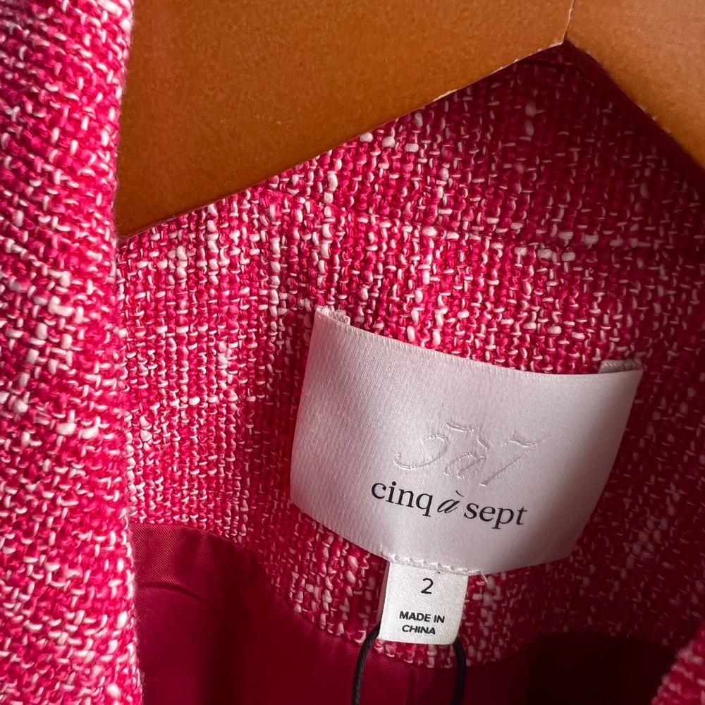 NWT- Cinq a Sept Tweed Blazer - Picture 3 of 13